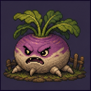 Enormous angry turnip