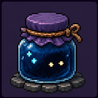 Jar of blue darkness