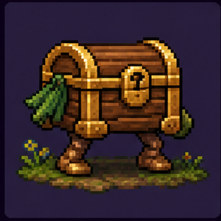 Walking treasure chest