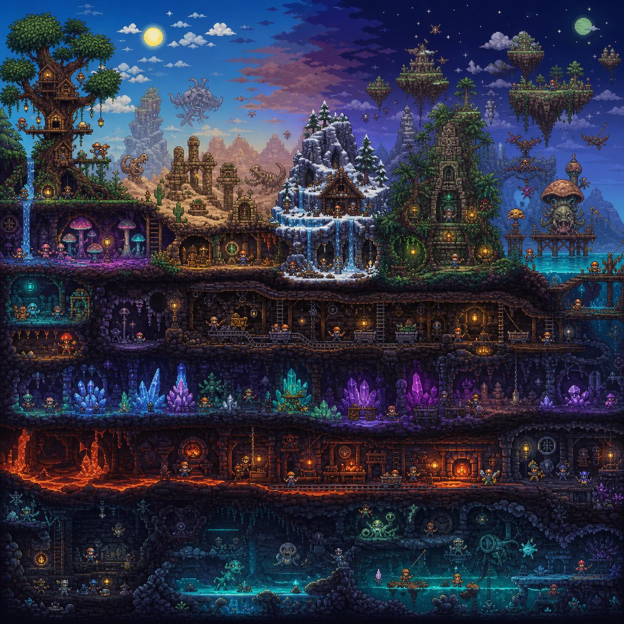 Full world cross-section