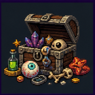 Creature-filled treasure chest
